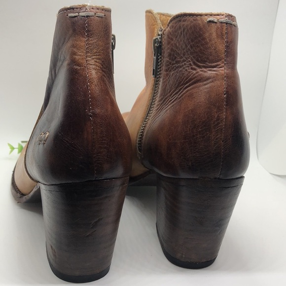 Bed Stu Yell Brown Distressed Booties-Size 11 - Picture 9 of 12